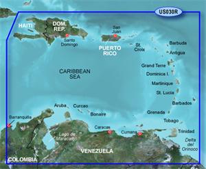 BlueChart G2 - HXUS030R / Southeast Caribbean / REGULAR