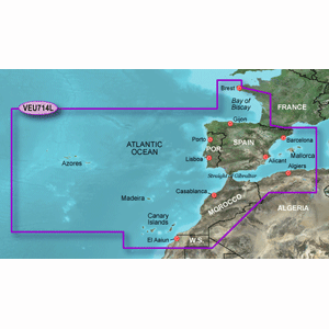 BlueChart G2 Vision - EU714L-Iberian Peninsula, Azores & Canaries/LARGE