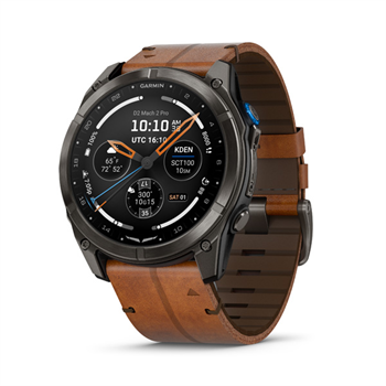 D2 Mach 2 Pro - 51mm, AMOLED, Sapphire, Carbon Gray DLC Titanium, Chestnut Leather Band