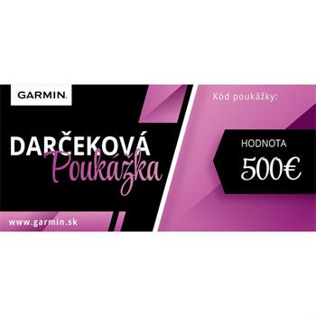 Ďarčeková poukážka GARMIN v hodnote 500,-€