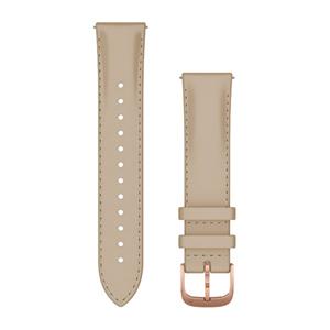Kožený remienok Quick Release (20 mm), Light Sand - 18K Rose Gold PVD