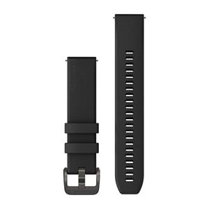 Silikónový remienok Quick Release (20 mm), Black - Black