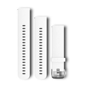 Silikónový remienok Quick Release (20 mm), White, oceľová pracka