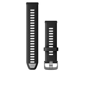 Silikónový remienok Quick Release (22 mm), Black/Powder Gray