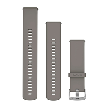 Silikónový remienok Quick Release (22 mm), Silver Gray