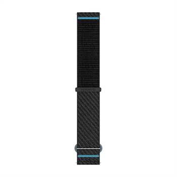 Textilný ComfortFit remienok Quick Release (20 mm), Black/Azure