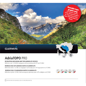 TOPO mapa - Adria PRO, microSD™/SD™