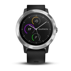 vívoactive 3, Black Silicone, Stainless Steel