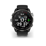 Descent Mk3i - 51 mm, Silver/Black PVD Titanium, Black/Pebble Gray Band