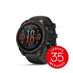 fenix 8 - 47mm, AMOLED, Sapphire, Carbon Gray DLC Titanium, Black/Pebble Gray band