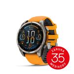 fenix 8 - 47mm, AMOLED, Sapphire, Titanium, Spark Orange/Graphite band