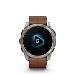 fenix 8 - 51mm, AMOLED, Sapphire, Titanium, Chestnut Leather band