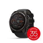 fenix 8 - 51mm, Sapphire Solar, Carbon Gray DLC Titanium, Black/Pebble Gray band