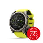 fenix 8 - 51mm, Sapphire Solar, Titanium, Amp Yellow/Graphite band