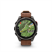 fenix 8 Pro - 47mm, AMOLED, Sapphire, Carbon Gray DLC Titanium, Chestnut Leather band