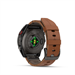 fenix 8 Pro - 47mm, AMOLED, Sapphire, Carbon Gray DLC Titanium, Chestnut Leather band