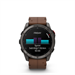 fenix 8 Pro - 51mm, AMOLED, Sapphire, Carbon Gray DLC Titanium, Chestnut Leather band