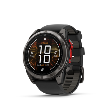 fenix 8 Pro - 51mm, MicroLED, Sapphire, Carbon Gray DLC Titanium, Black/Pebble Gray band