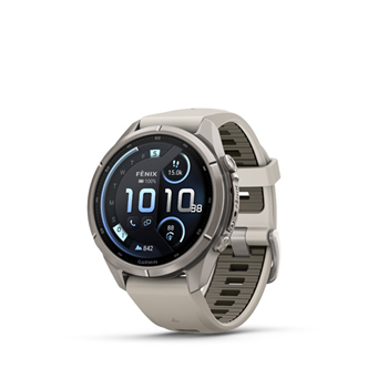 fenix 9 Pro - inReach, 43mm, AMOLED, Sapphire, Titanium, Gray/Sandstone band