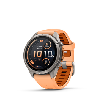 fenix 9 Pro - inReach, 43mm, AMOLED, Sapphire, Titanium, Shell Pink/Autumn Orange band