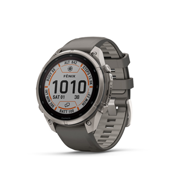 fenix 9 Pro - inReach, 47mm, Sapphire Solar, Titanium, Pebble Gray/Silver Gray band