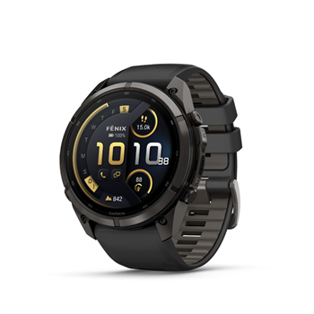 fenix 9 Pro - inReach, 51mm, AMOLED, Sapphire, Carbon Gray DLC Titanium, Black/Pebble Gray band