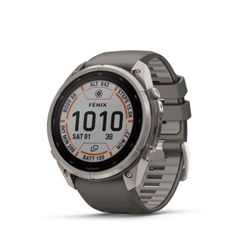 fenix 9 Pro - inReach, 51mm, Sapphire Solar, Titanium, Pebble Gray/Silver Gray band