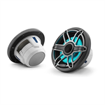 JL Audio® M6 Marine Speakers, 6.5" with LED and Titanium sport grille