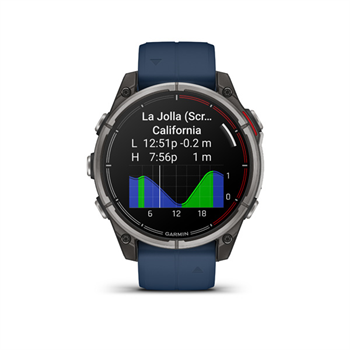 quatix 8 - 47mm, AMOLED, Sapphire, Titanium, Captain blue band